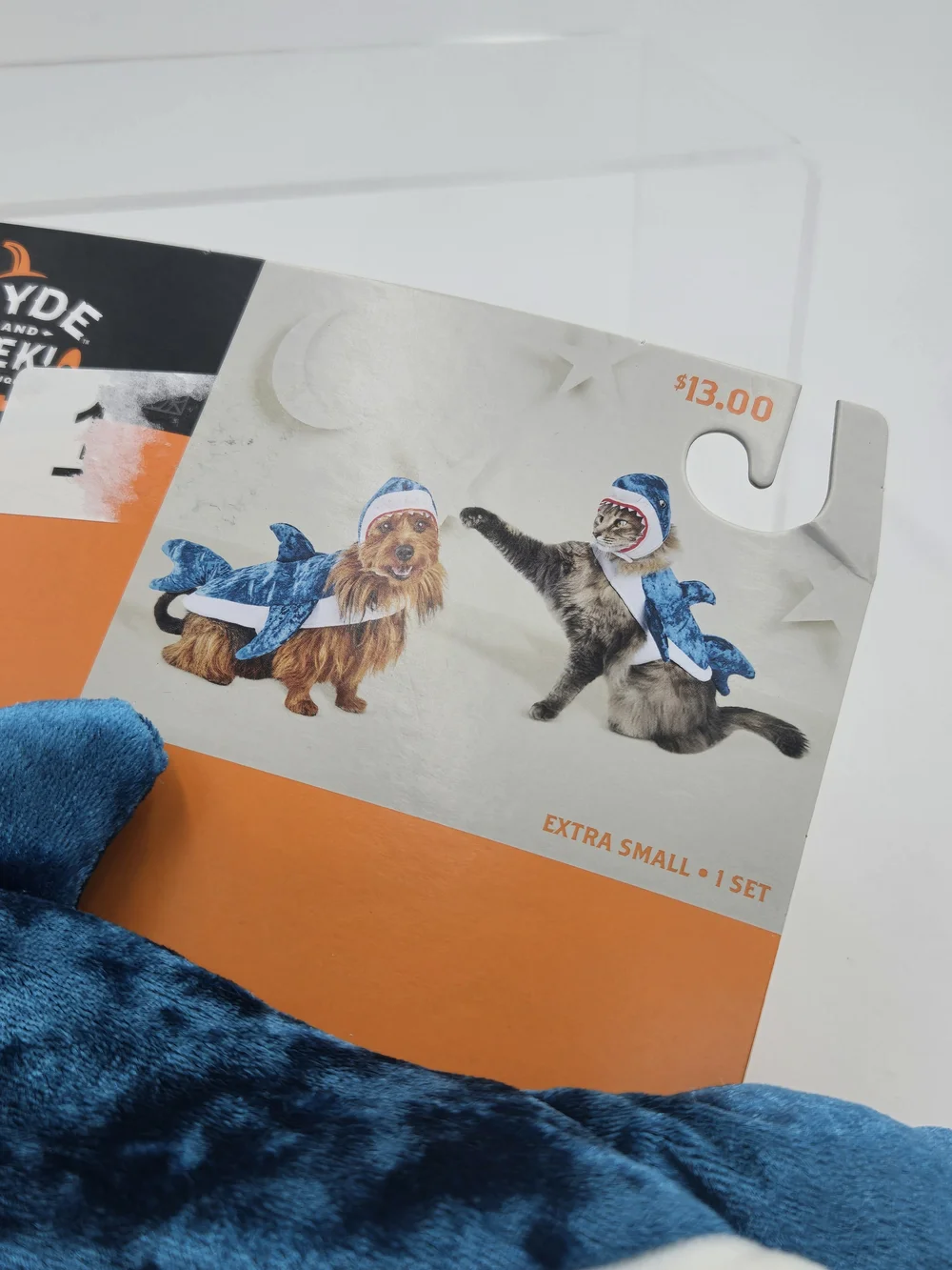 Hyde & Eek! Blue Shark Dog Costume - XS